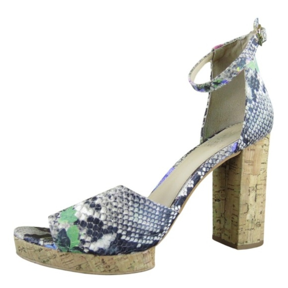 Vince Camuto Women's Ciestie Ankle Strap Multicolor Leather 8.5 Medium Used 2025